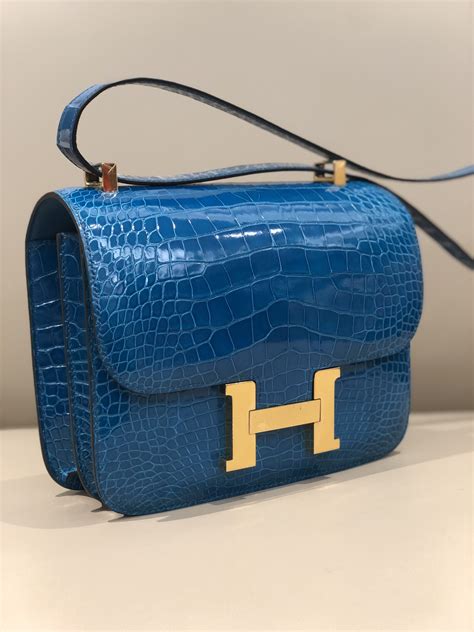 hermes blue alligator constance price|hermes constance accessories.